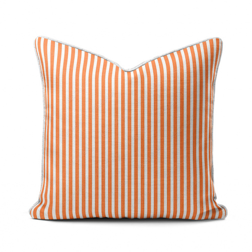 Coral Thin Stripes Scatter Cushion Cover