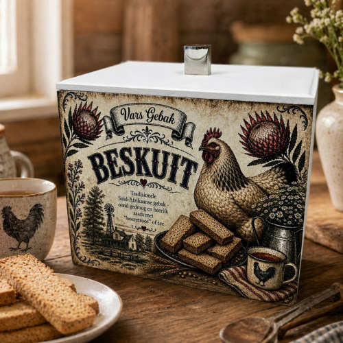 Beskuit Houer Hoender