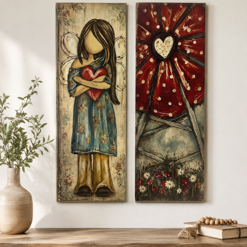 Wood Signs Set of 2