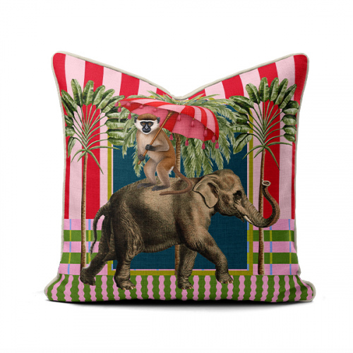 Safari Elephant Scatter Cushion Cover