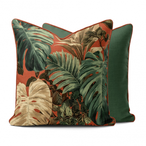 Tropical Rust Scatter Cushion Cover