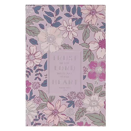 Trust In The Lord Spring Pastel Floral Collection Hardcover Notepad