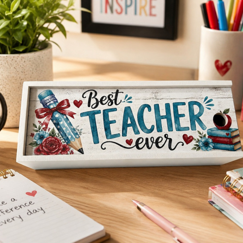 Pencil Box Best Teacher