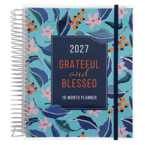 Grateful And Blessed 18-month planner