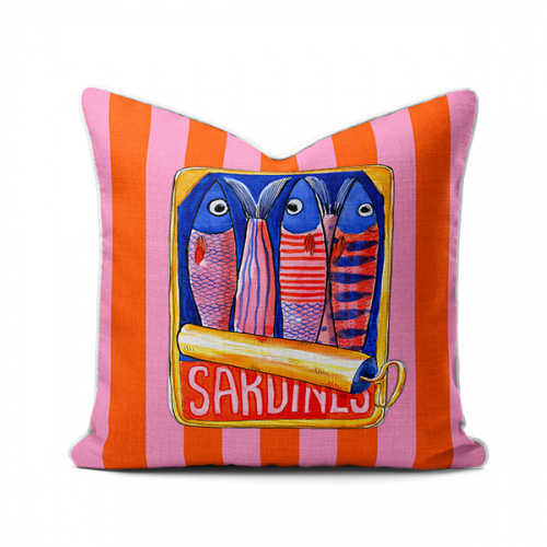 Amalfi Sardine Tin Scatter Cushion Cover (2)