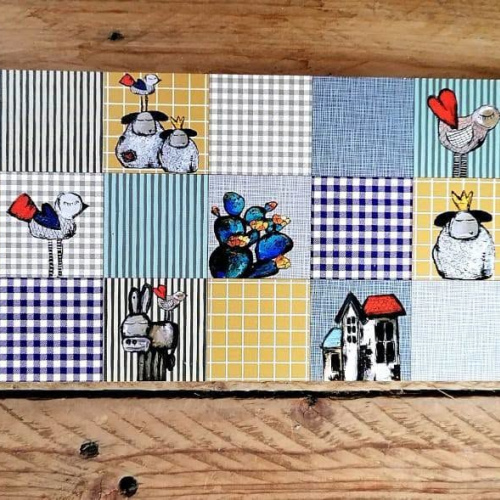 Platterboard Pine/Wire (4)