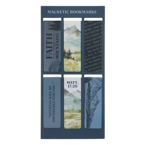 Faith Can Move Mountains Collection Magnetic Bookmarks Set of 6