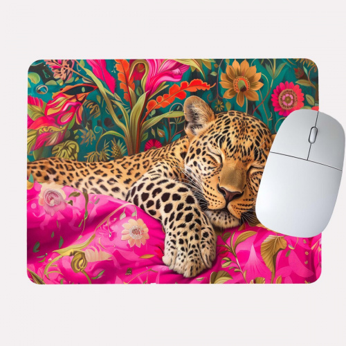 Africa Leopard Pink Mousepad