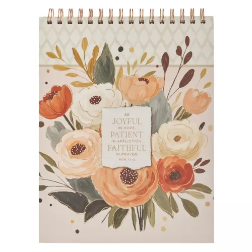 Heirloom Floral Wirebound Notepad A4