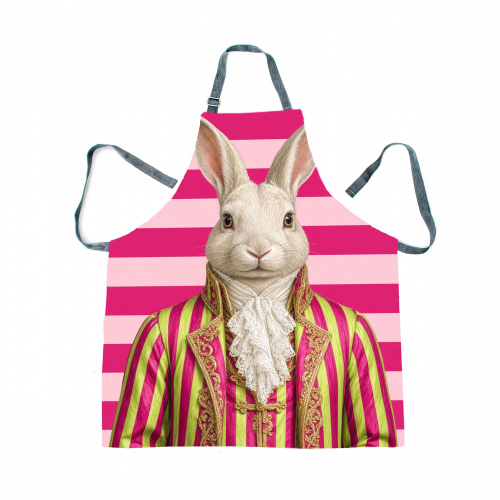 Haas Pink Stripe Jacket Apron