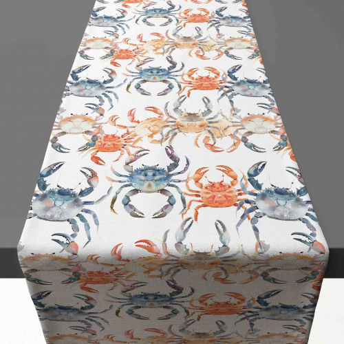 Amalfi Pastel Crabs Table Runner