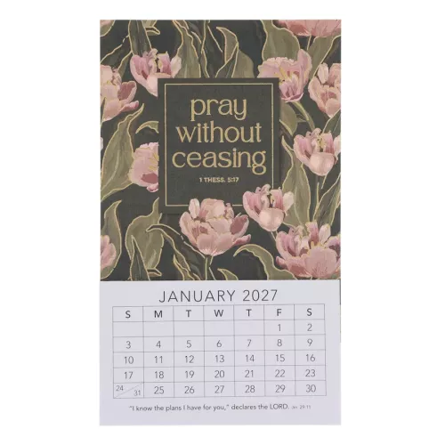 Pray Without Ceasing Mini Magnetic Calendar