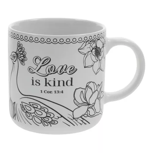 Coloring Mug Love is Kind