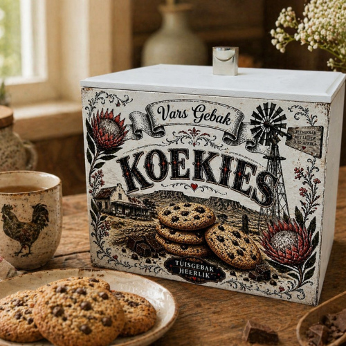 Koekies Houer Protea Windpomp