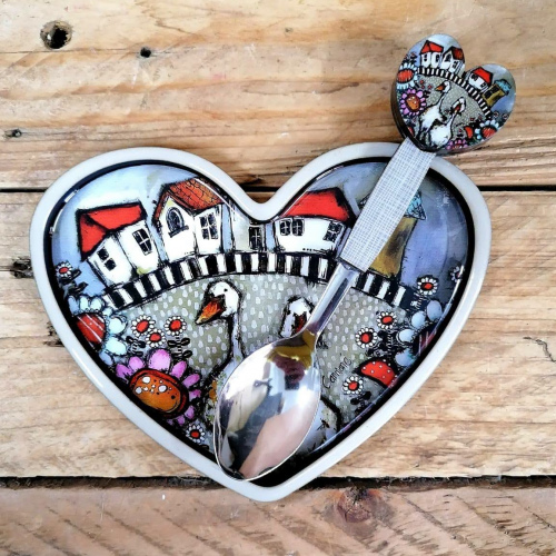Heart Spoonrest & Teaspoon (11)