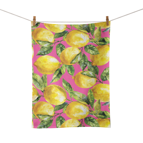 Amalfi Pink Lemons Food Towel